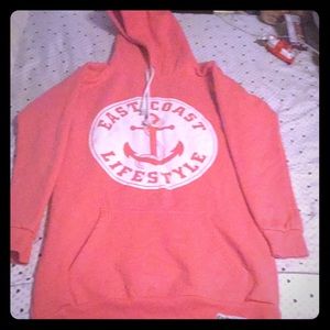 Pink East Coast Lifestyle Dress Hoodie